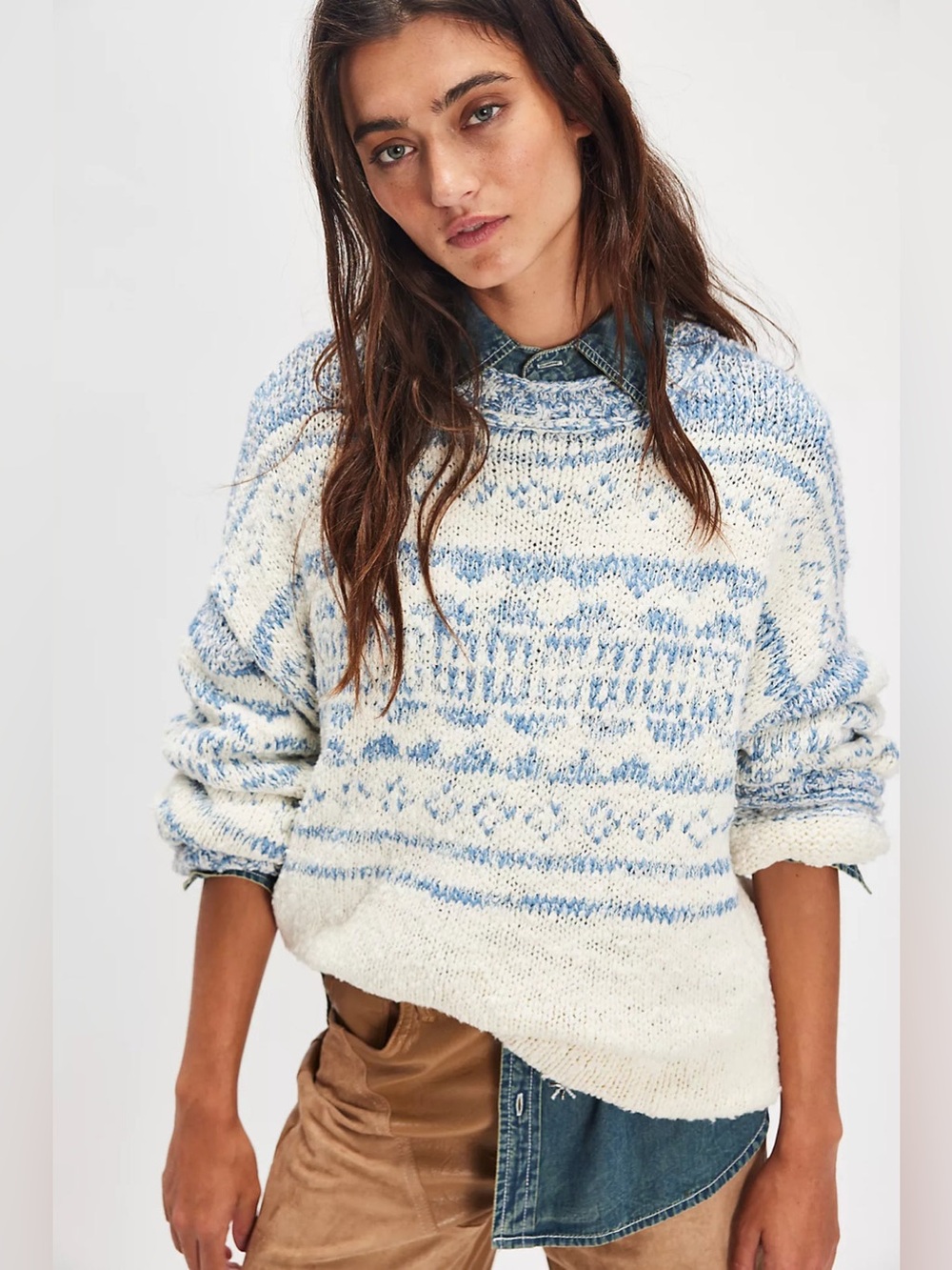𝓯𝓹 Free People ~ Dani Pattern Sweater - Picture 2 of 10